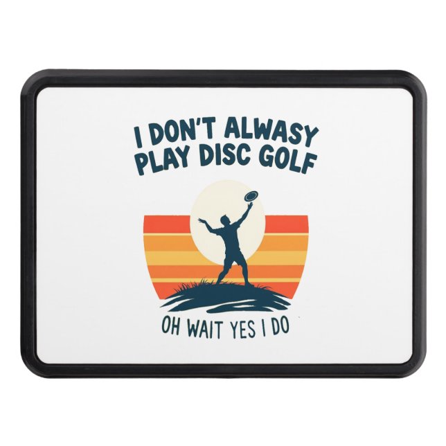 Disc Golf Lover T-Shirt Design Trailer Hitch Cover (Front)