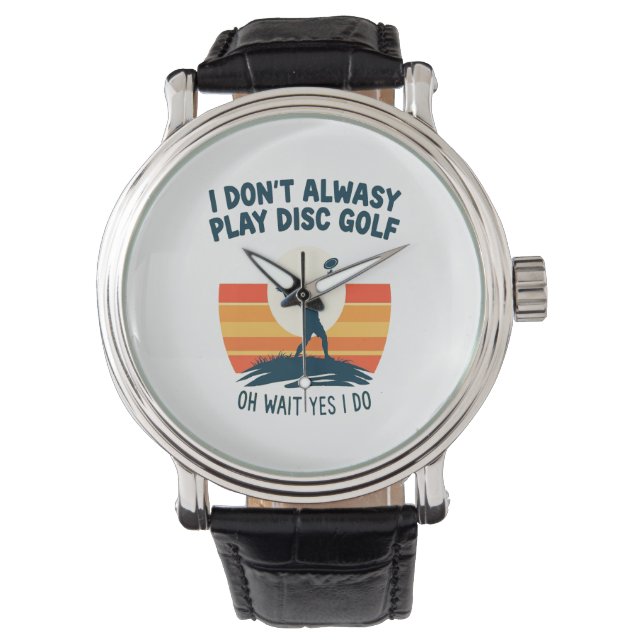 Disc Golf Lover T-Shirt Design Watch (Front)