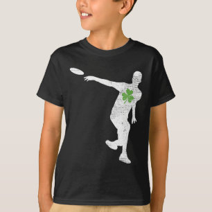 Disc Golf Lovers Green Shamrock Leaf St Patricks D T-Shirt