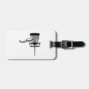 Disc golf luggage tag