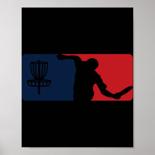 Disc Golf Major Style Logo Clothing Apparel  Poster