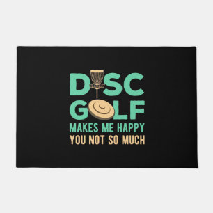 Disc Golf Makes Me Happy Doormat