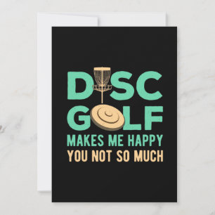 Disc Golf Makes Me Happy Invitation