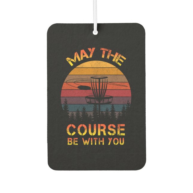 Disc Golf May The Course Be With You Frolf Air Freshener (Front)
