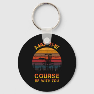 Disc Golf May The Course Be With You Frolf Keychain