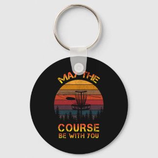 Disc Golf May The Course Be With You Frolf Keychain