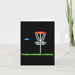Disc Golf Men Disc Golf 8 Bit Basket Card