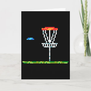 Disc Golf Men Disc Golf 8 Bit Sket Card