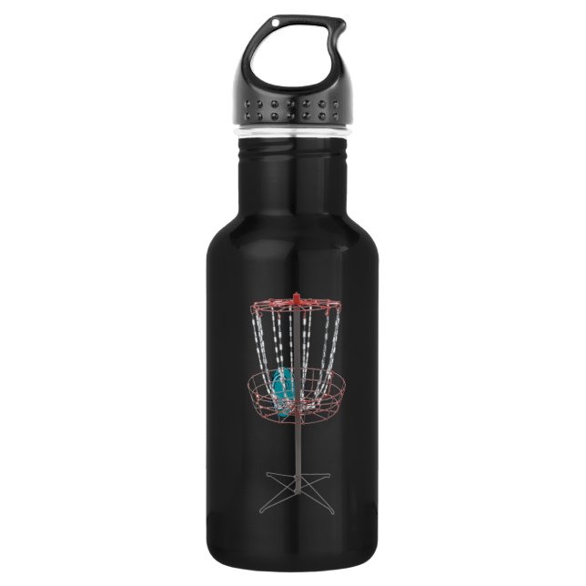 Disc Golf Metal Water Bottle (Front)
