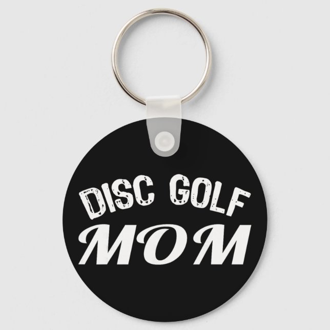 Disc Golf Mom Tee  Keychain (Front)