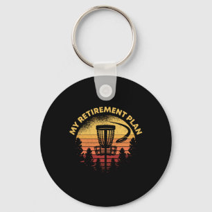 Disc Golf My Retirement Plan Retro Grandpa Gift Ho Keychain