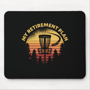 Disc Golf My Retirement Plan Retro Grandpa Gift Ho Mouse Pad