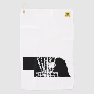 Disc golf Nebraska - serviette pour votre sac de d