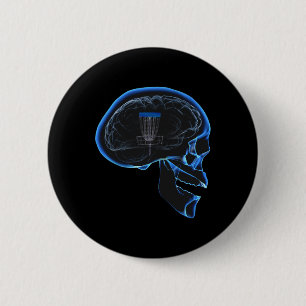 Disc Golf On My Mind' Funny Disc Golf T Shirt - Me 2 Inch Round Button