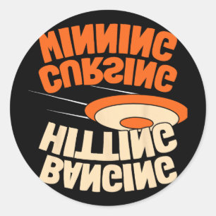 Disc Golf Outdoor Sport - Frisbee Golf _3 Classic Round Sticker