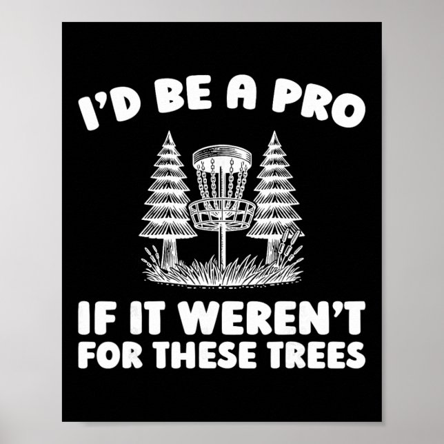 Disc Golf Outdoor Sport - Frisbee Tree  Poster (Front)