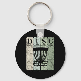 Disc Golf Periodic Table Elements Frolf Player Vin Keychain