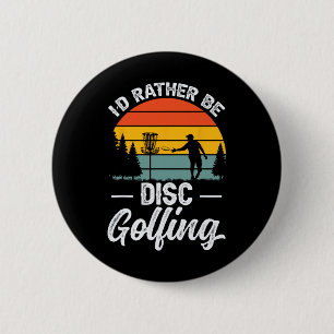 Disc Golf Player _4  2 Inch Round Button