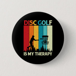 Disc Golf Player _5  2 Inch Round Button