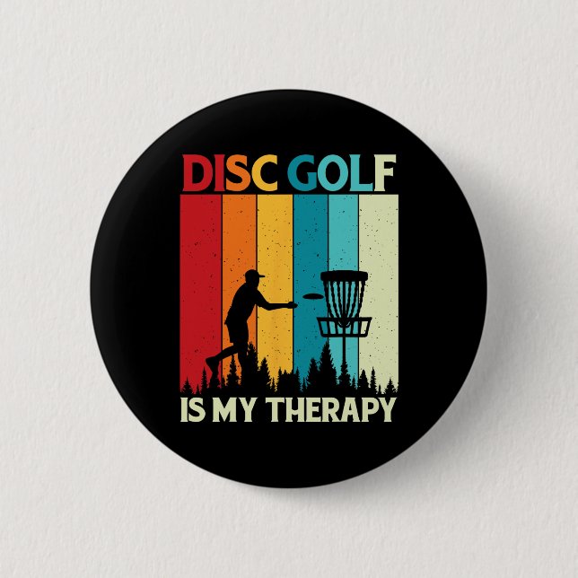 Disc Golf Player _5  2 Inch Round Button (Front)
