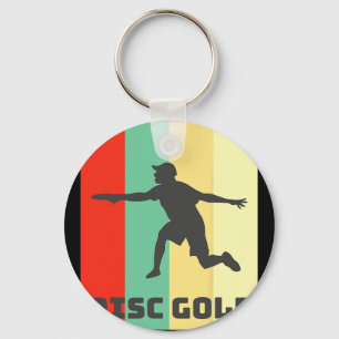 Disc Golf Player Disc Golf Sport Outdoor Recreatio Keychain