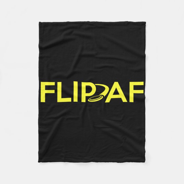Disc Golf Player - Funny Flip Disc Golfer  Fleece Blanket (Front)