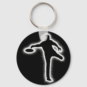 Disc Golf Player Kids Boys Men Disc Golfer Keychain