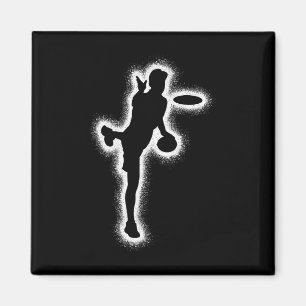 Disc Golf Players Kids Boys Men Disc Golfer Magnet