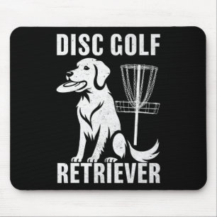 Disc Golf Retriever Funny Golden Retriever Dog Own Mouse Pad