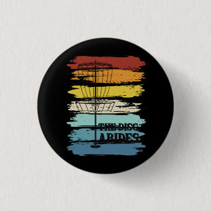 Disc Golf Retro 1 Inch Round Button