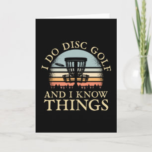 Disc Golf Retro Card