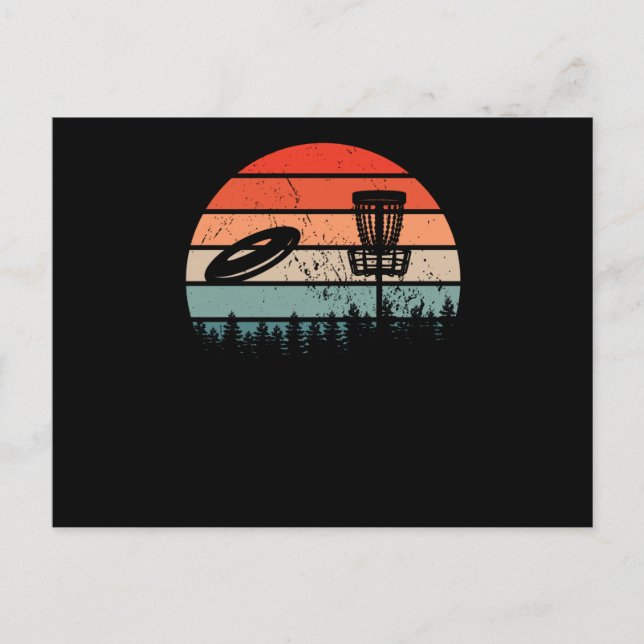 Disc Golf Retro Postcard (Front)