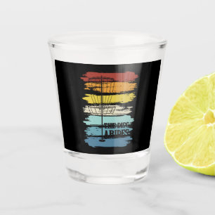 Disc Golf Retro Shot Glass
