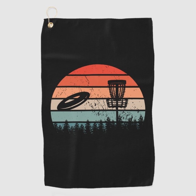 Disc Golf Retro Towel (Front)