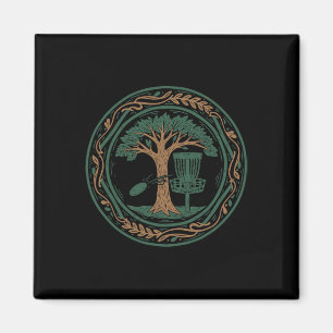 Disc Golf Scene Flying Disc Tree Disc Golf Sket Magnet