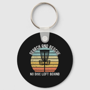 Disc Golf Search And Rescue Disc Golf Gift Funny D Keychain