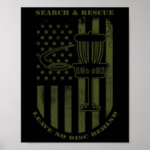 Disc Golf Search And Rescue Leave No Disc Behind G Poster