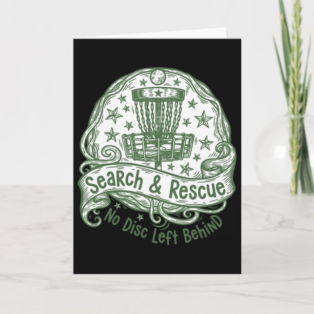 Disc Golf Search And Rescue No Disc Left Behind _2 Card (Front)