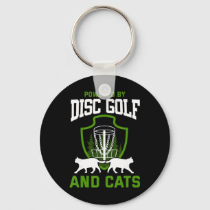 Disc Golf Shirt Cat Lover Disc Golf Player Disc Go Keychain