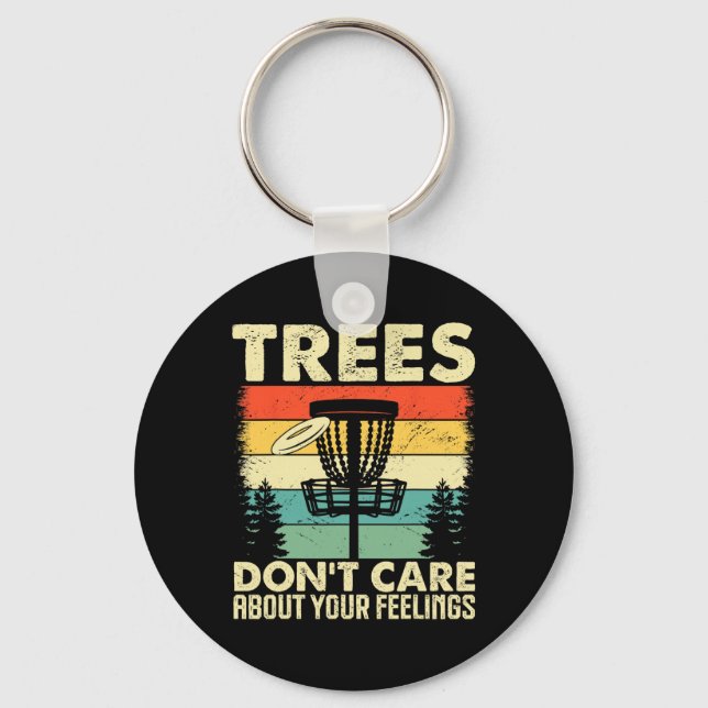 Disc Golf Shirt For Men Dad Disc Golf Player Disc  Keychain (Front)