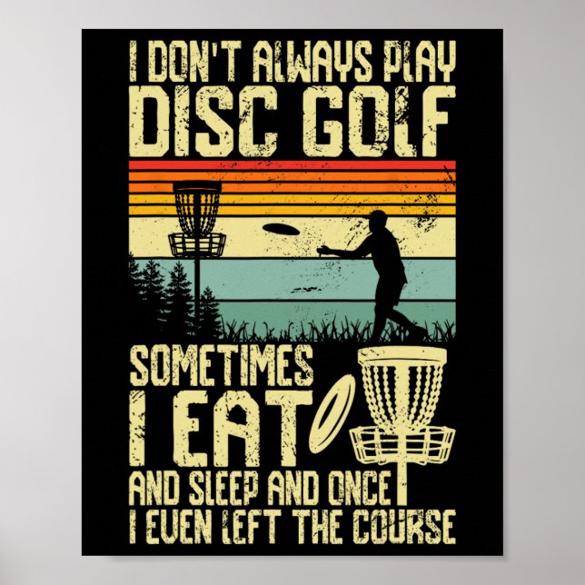 Disc Golf Shirt For Men Dad Disc Golf Player Disc  Poster (Front)