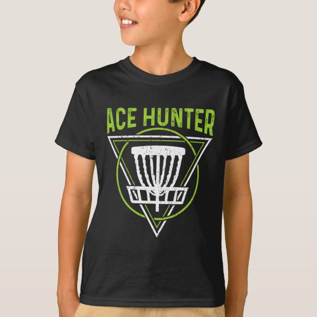 Disc Golf Shirt Funny Ace Hunter Disc Golf  (Front)