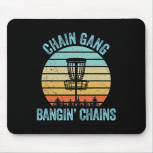 Disc Golf Shirt Funny Chain Retro Disc Golf Gift Mouse Pad