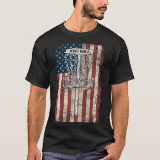Disc Golf Shirt – USA Flag Design