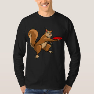 Disc Golf Squirrel Frolf Frisbee Golf Disc T-Shirt