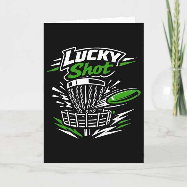 Disc Golf St. Patrick's Day Frolf Player Chain Ng  Card (Front)