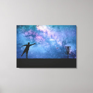 Disc Golf Stars Canvas Print