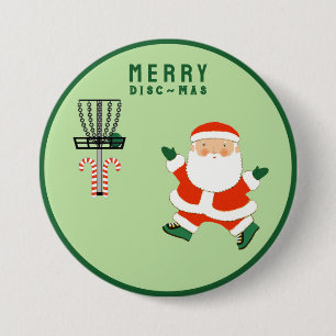 Disc Golf Stocking Stuffers 3 Inch Round Button