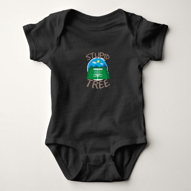 Disc Golf - Stupid Tree Baby Bodysuit (Front)