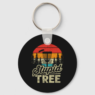 Disc Golf Stupid Tree - Disc Golf Keychain